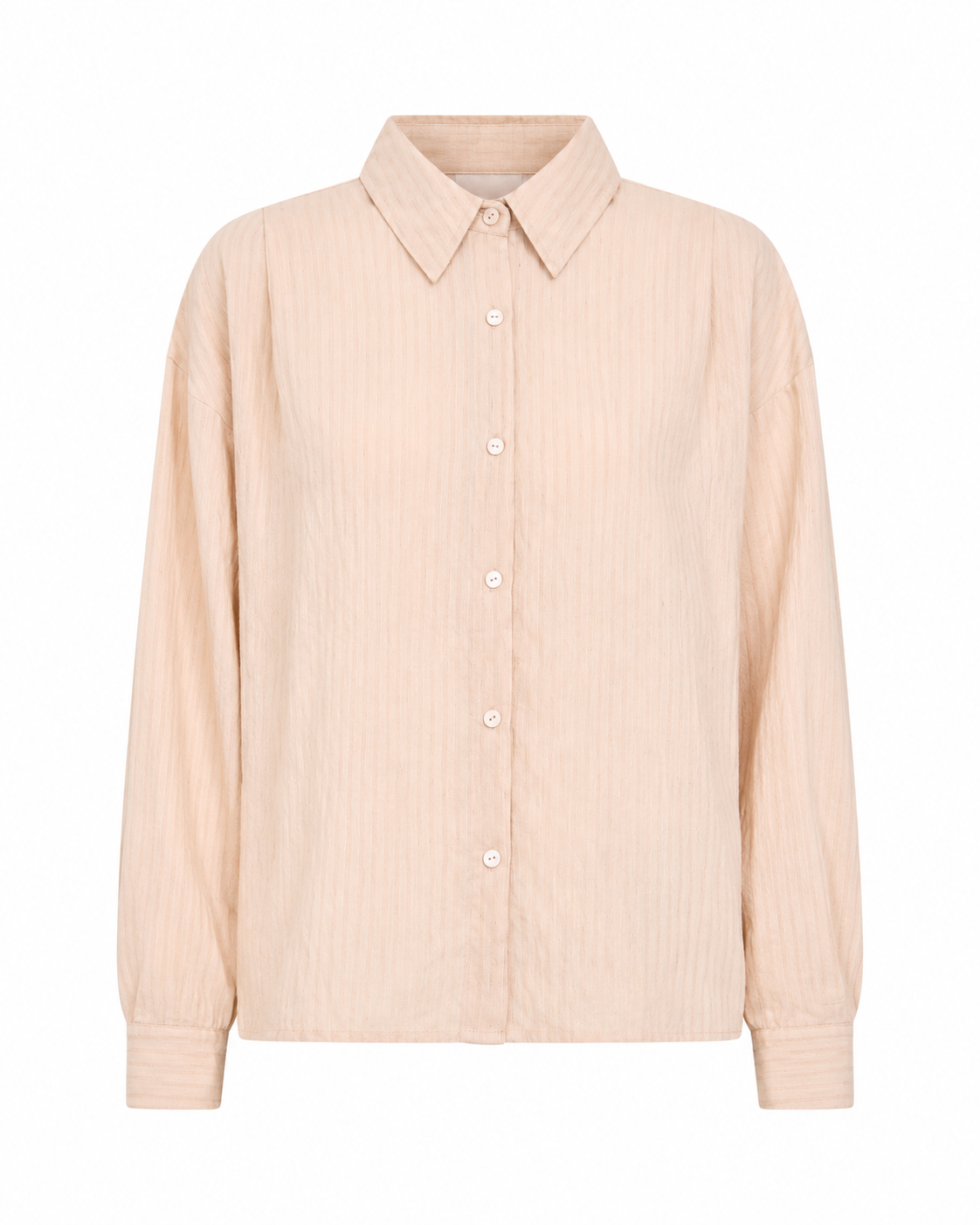 BLUSA CAMISERA PLISADOS ESPALDA - IVORY