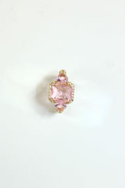 ANILLO PIEDRAS CORAZONES - PINK