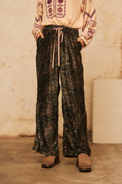 PANTALON RECTO ESTAMPADO - GREEN