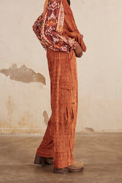 PANTALON RECTO CARGO - BRICK