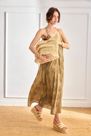 RAFFIA AND FRINGE SHOPPER - RAW