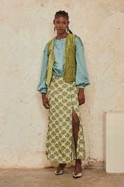 VEST WITH POCKETS - LIME