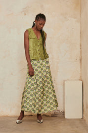 VEST WITH POCKETS - LIME