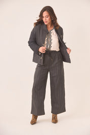 CHAQUETA ACOLCHADA COMBINADA - GREY
