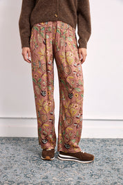 PANTALÓN ESTAMPADO MULTICOLOR - ROSA