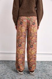 PANTALÓN ESTAMPADO MULTICOLOR - ROSA