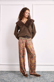 PANTALÓN ESTAMPADO MULTICOLOR - ROSA