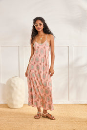 VESTIDO ESTAMPADO MANDALAS - ROSA