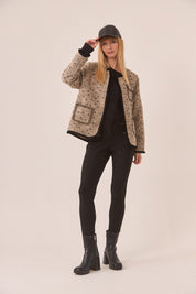 ABRIGO TWEED FANTASÍA - IVORY