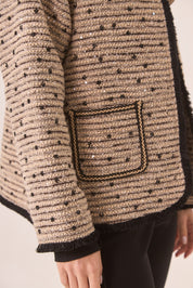 ABRIGO TWEED FANTASÍA - IVORY