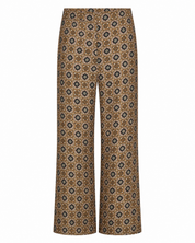 PANTALÓN ESTAMPADO RETRO TACHUELAS - CAQUI