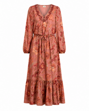 FLORAL EMBROIDERED DRESS - PINK