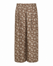Printed wide leg pants - KHAKI