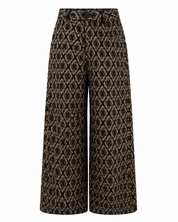 PANTALÓN JACQUARD GEOMÉTRICO - NEGRO