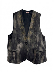 CHALECO SASTRE TACHUELAS - NEGRO - NEGRO