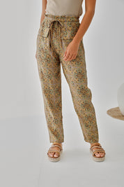 PANTALÓN ESTAMPADO BOLSILLOS SOLAPA - VERDE