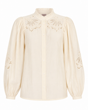 BLUSA ROMÁNTICA BORDADOS Y CUT OUTS - IVORY