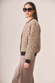 BÓMBER TWEED FANTASÍA - IVORY