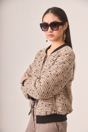 BÓMBER TWEED FANTASÍA - IVORY