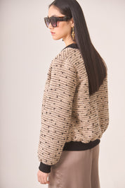 BÓMBER TWEED FANTASÍA - IVORY
