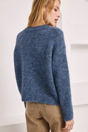 JERSEY FILIGRANAS TACHUELAS - AZUL