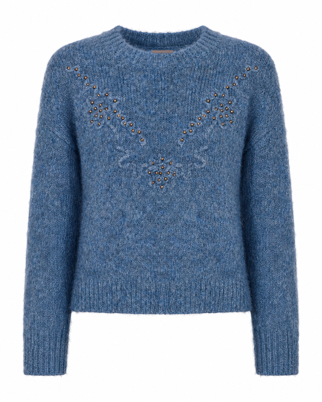 JERSEY FILIGRANAS TACHUELAS - AZUL