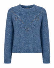 JERSEY FILIGRANAS TACHUELAS - AZUL