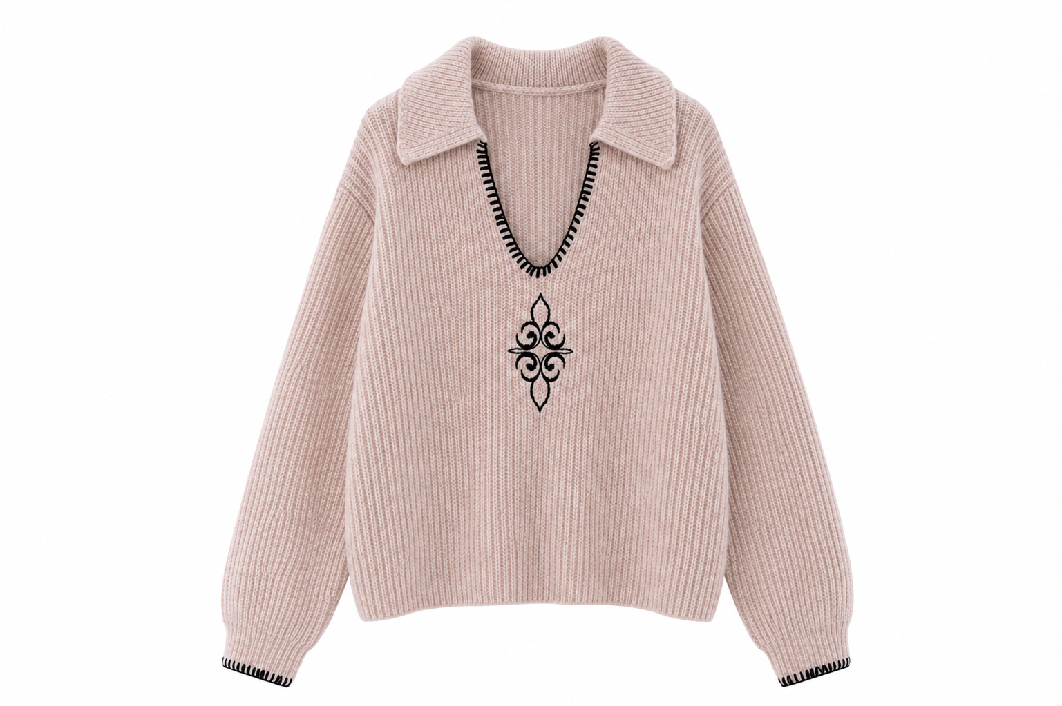 JERSEY LANA CANALÉ CUELLO SOLAPAS - GRIS