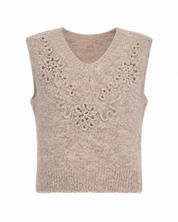 CHALECO FILIGRANAS TACHUELAS - GRIS