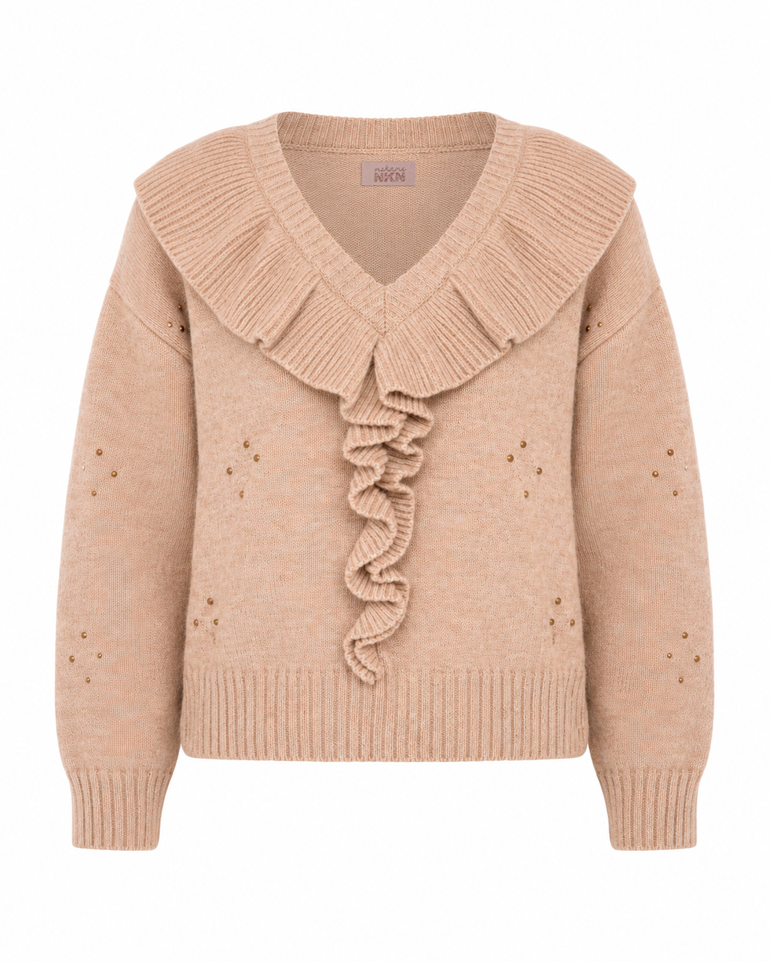JERSEY VOLANTES Y TACHUELAS - CAMEL