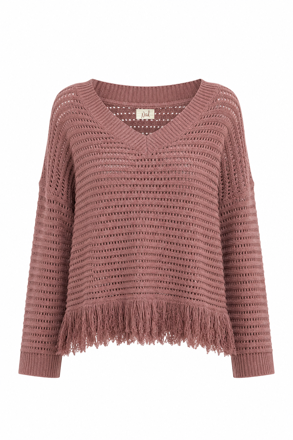 JERSEY CUTWORK FRINGES - BURGUNDY - BURGUNDY
