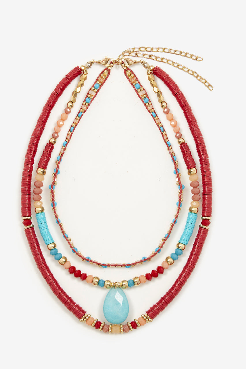 MIXED NECKLACE - TURQUOISE