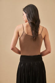 BASIC KNIT TOP - MINK