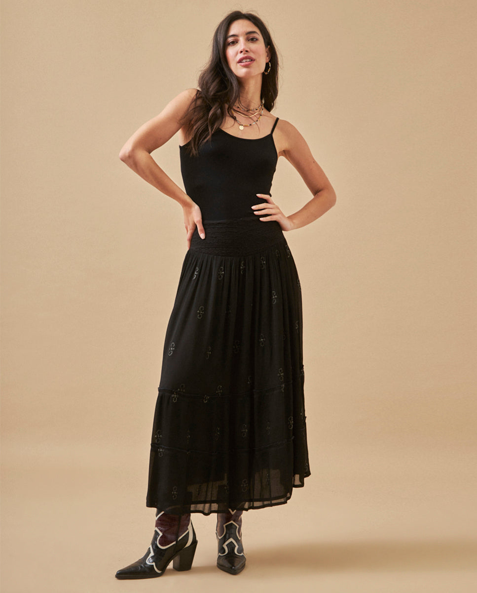 BASIC KNIT TOP - BLACK