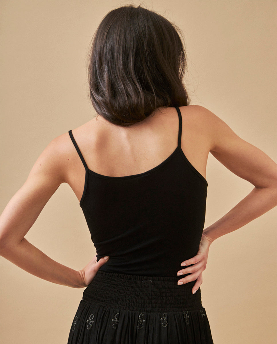 BASIC KNIT TOP - BLACK