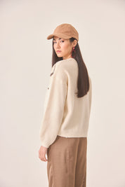 JERSEY FLORES FANTASÍA - IVORY