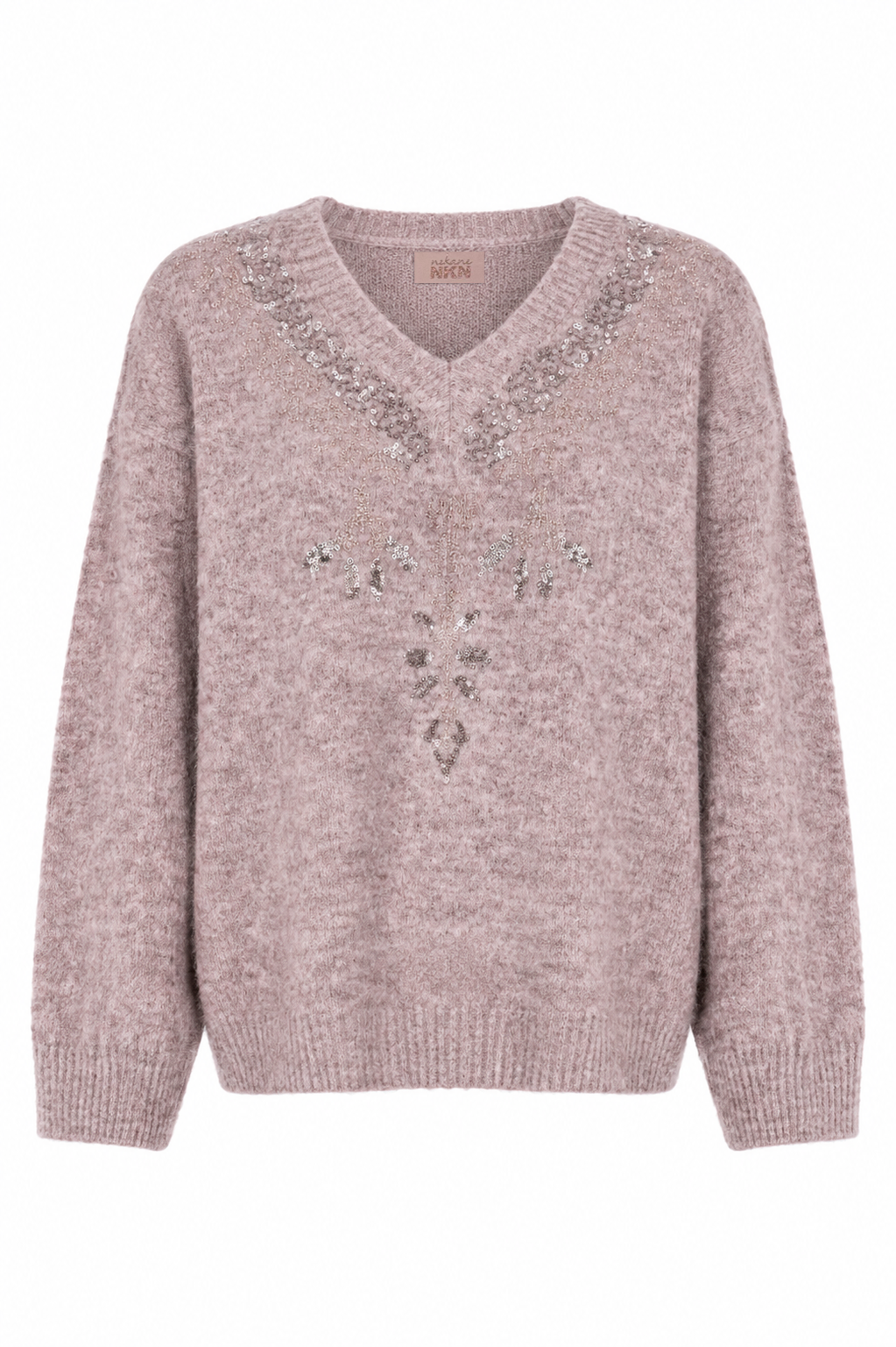 JERSEY LANA LENTEJUELAS - GRIS