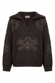 JERSEY CUELLO SOLAPAS - CHOCOLATE