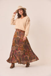 JERSEY OVERSIZE FLOR MANGAS - IVORY