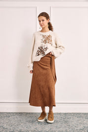 JERSEY LANA BORDADOS LENTEJUELAS - IVORY