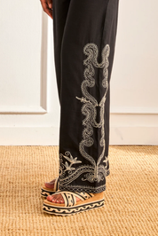 SANDALIAS PLATAFORMA RAFIA BICOLOR - CRUDO