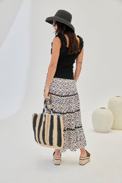 TOP PUNTO DE CARNES TRAVERATED JABOT - NEGRO