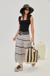 TOP PUNTO DE CARNES TRAVERATED JABOT - NEGRO