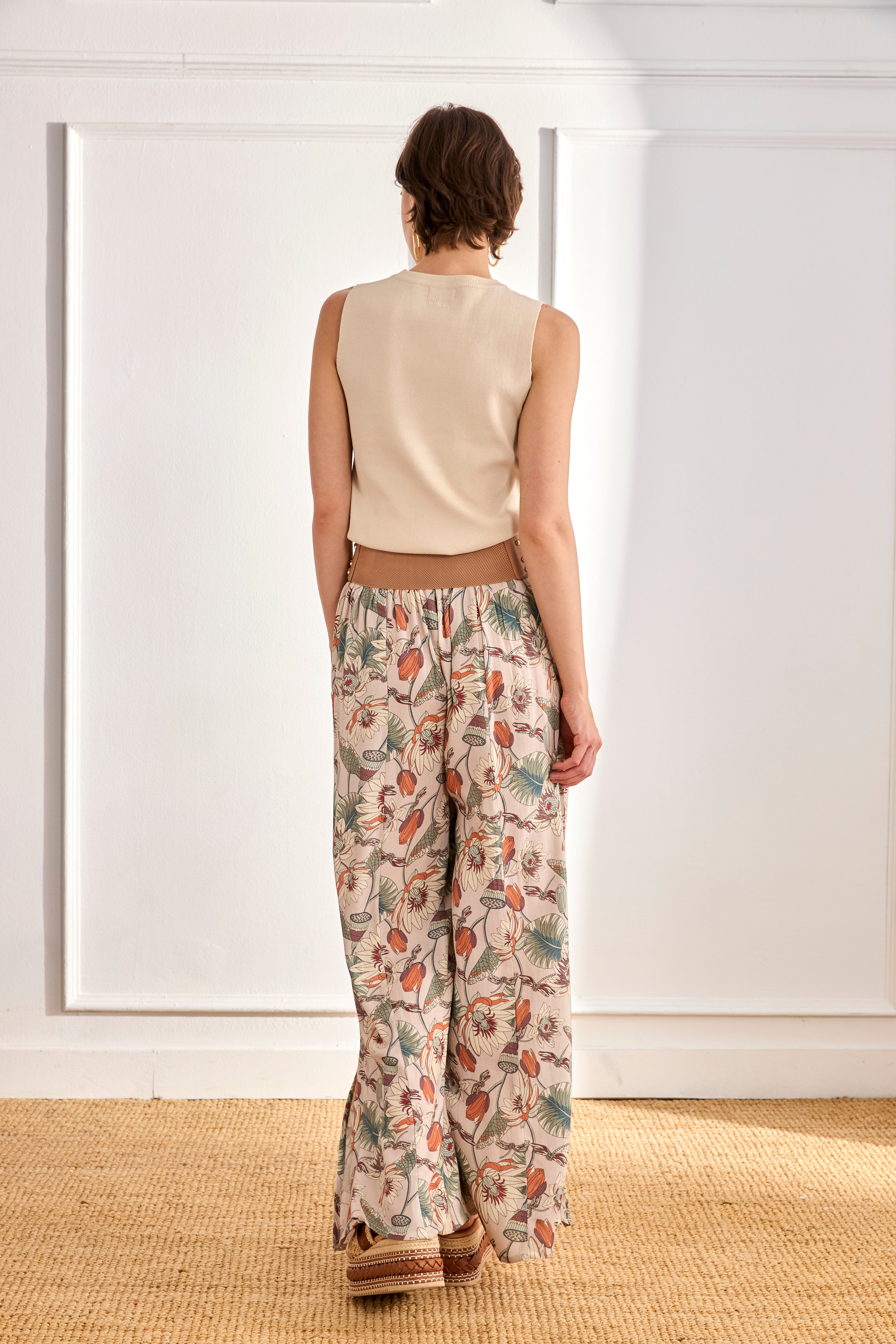 TOP FILIGREE EMBROIDERED - RAW