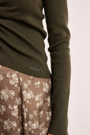 JERSEY FRUNCIDO CUT OUT - VERDE