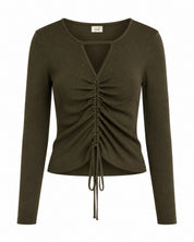 JERSEY FRUNCIDO CUT OUT - VERDE