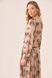 BLUSA ESTAMPADA CRUZADA LAZADA - PINK