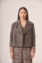 CHAQUETA CORTA ESPIGA - GREY