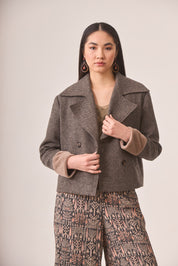 CHAQUETA CORTA ESPIGA - GREY