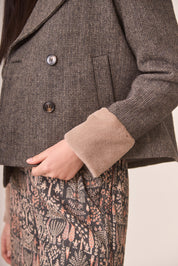 CHAQUETA CORTA ESPIGA - GREY